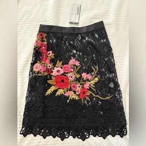 Dolce & Gabbana Black Lace Skirt 40